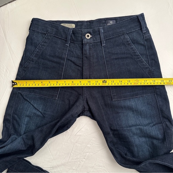 Adriano Goldschmied Goldie patch pocket bell bottom dark rinse blue jeans - Picture 8 of 10